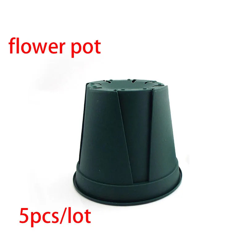 5pcs Plastic Nursery Pots Tray Plant Flower Pot Grow Plantenpot Garden Planter Tools Gardening for Herb Succulents Flowerpot
