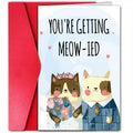 1PC Funny Wedding Anniversary Card Cute Cat Couple Greeting Card for Wife And Husband