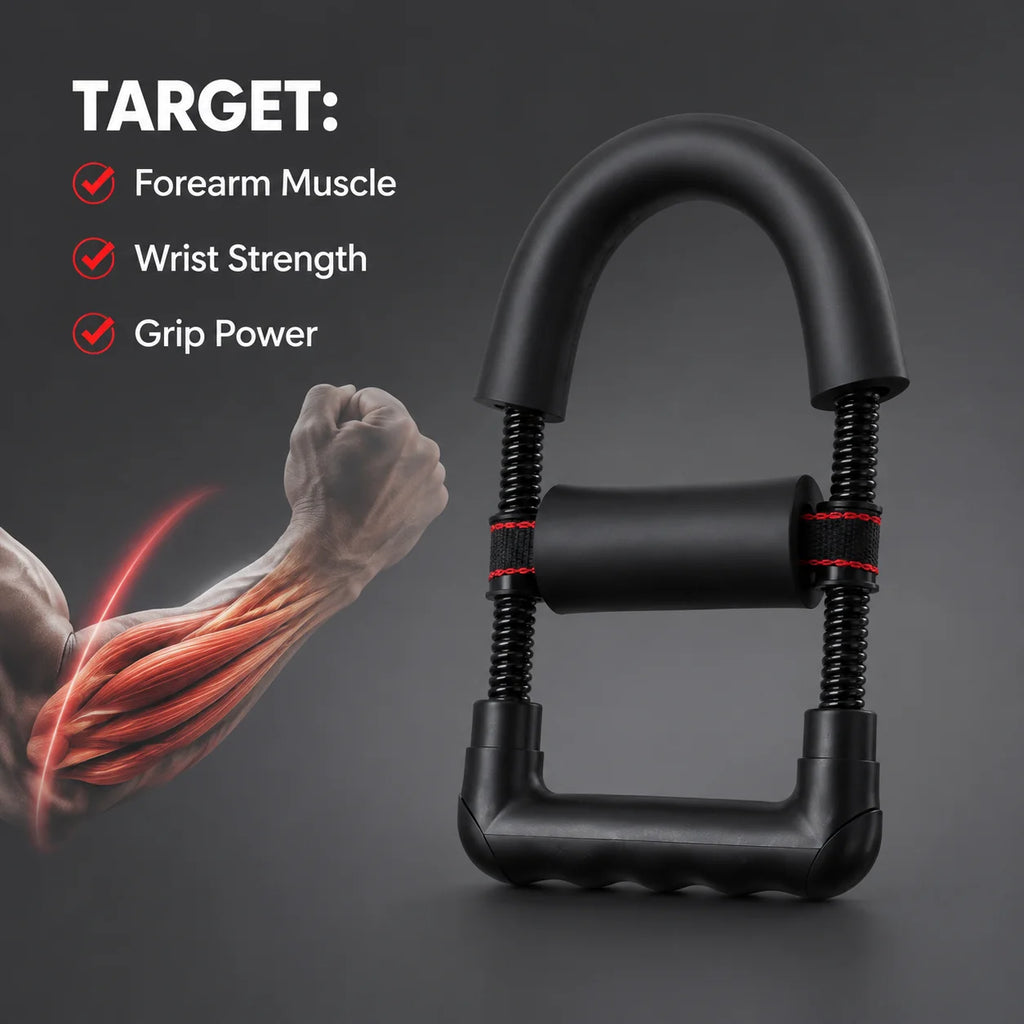 Adjustable Wrist Exerciser Forearm Trainer Portable Home Fitness Tool Wrist Strength Grip Training for Sports Office Beginner