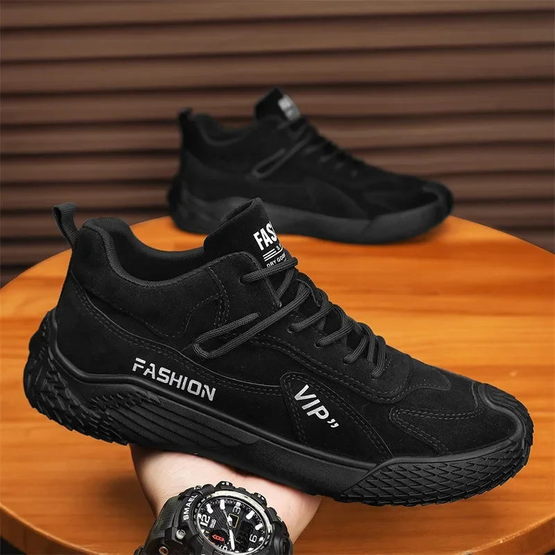 Casual Sneakers 2025 Summer New Fashion Increase Anti-slip Low-top Casual Sports Shoes Labor Protection Shoes Work Shoes