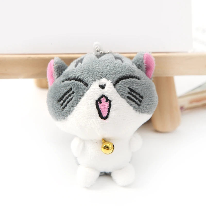 Cute Plush Cheese Kitty Keychain Woman Mini Chi's Sweet Home Cat Doll Key Ring Chain On Bag Car Trinket Wedding Party Toy Gift