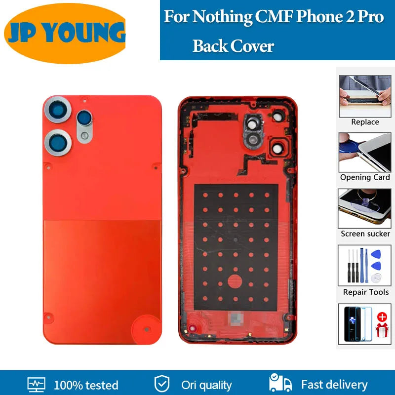 AAA+ Quality For Nothing CMF Phone 2 Pro Back Cover Rear Case Housing Door For Nothing A001 Back Battery Cover Replacement Parts