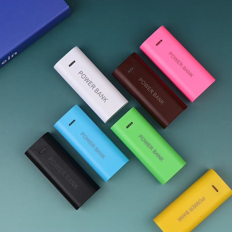 New Portable Power Bank Case DIY 2Cell 18650 Battery Box For Smart Phone Charge 5V 1A For 18650 Battery With Indicator Light