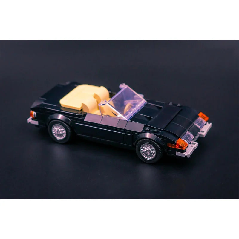 Building Block Model Car 677 Parts MOC White Black Vehicle Bundle Creative Toys For Boys Adults Children Christmas Gifts
