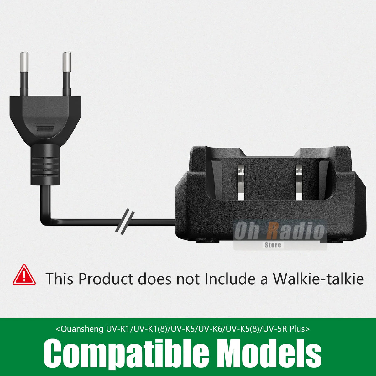 Original Quansheng UV-K1 Desktop Charger UV-K1(8) Battery Charger Fast Charging C-51 Model UV-K5 Charging Base US/EU/UK/AU Plug