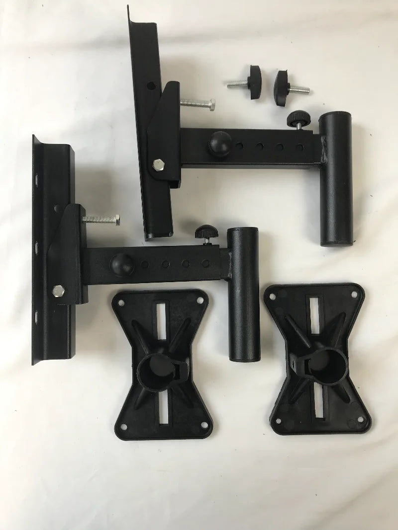 1 Pair Speaker Wall Mounts Brackets Professional Adjustable All Metal Stands Audio Telescopic Wall Mounting Accessories