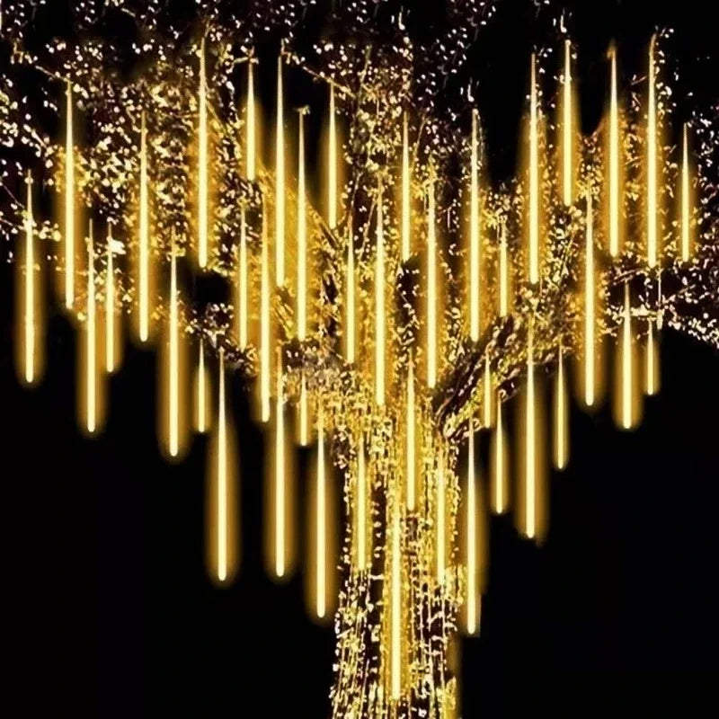 Christmas Meteor Shower LED String Lights Holiday Lighting Indoor / Outdoor Decor Garden Party Decorations Rain Drop Falling New