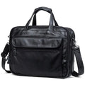 Fashion Genuine Leather Men A4 Office Bag Handbag Business Casual Men's Travel Bag 15.6" Laptop Shoulder Bags Tote Briefcase