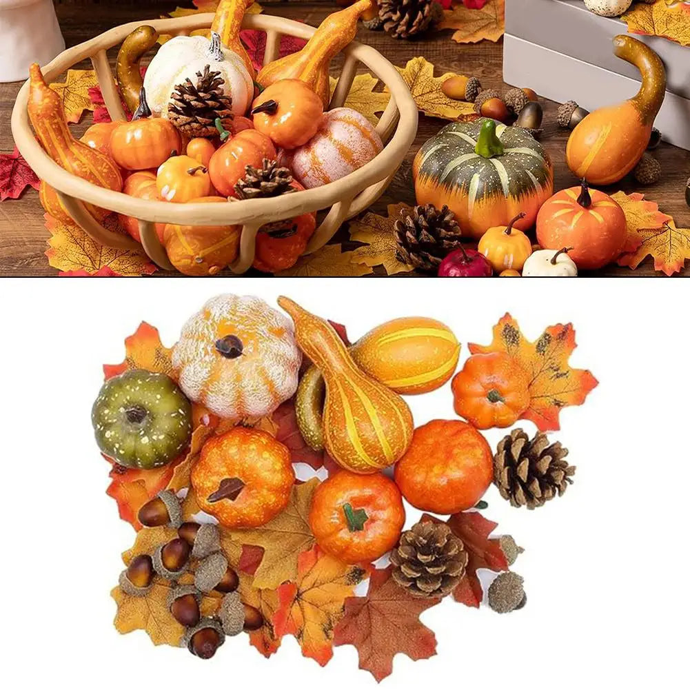 Harvest Decor Autumn Home D cor Reusable Holiday Decor Autumn Leaves Decorative Accents Decor For Thanksgiving And Halloween