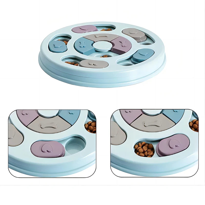 3A-Pet Feeder Dog Educational Toys Increase Puppy Intellectual Food Dispenser Interactive Educational Feeding Toys