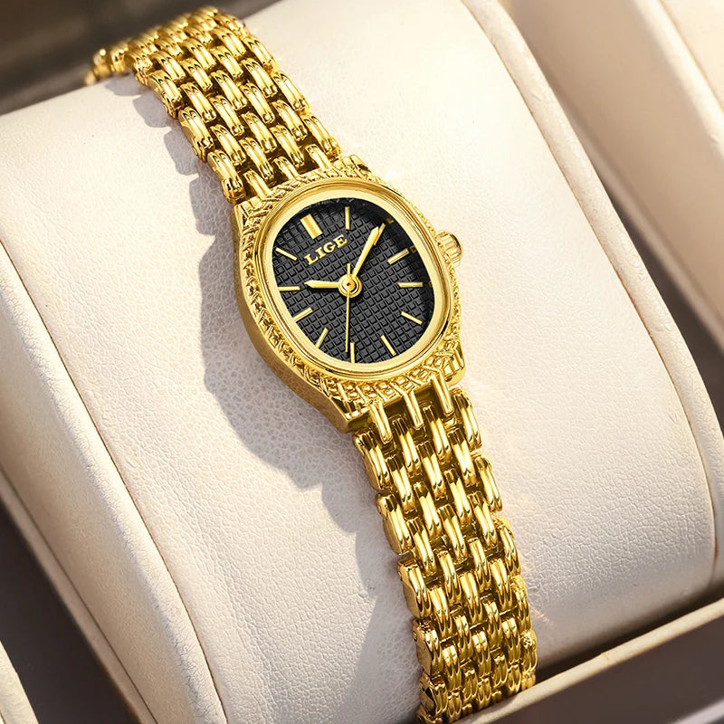 LIGE New Women‘s Quartz Watches Simple Luxury Fashion Elegant Female Wristwatch Waterproof Watch Gift for Girl Relogio Feminino