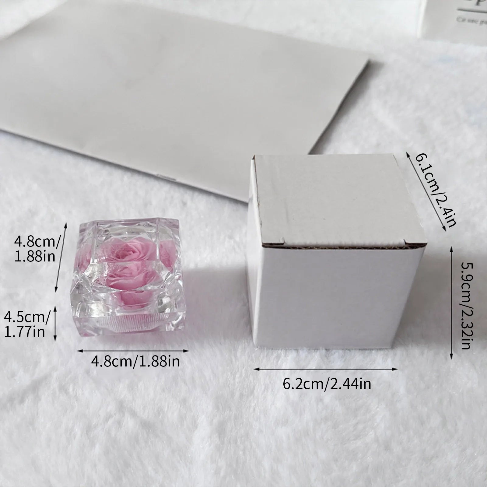 Eternal Preserved Rose Real Flower Valentine'S Birthday Anniversary Mother'S Day Acrylic Gift Box New Artificial Decorations