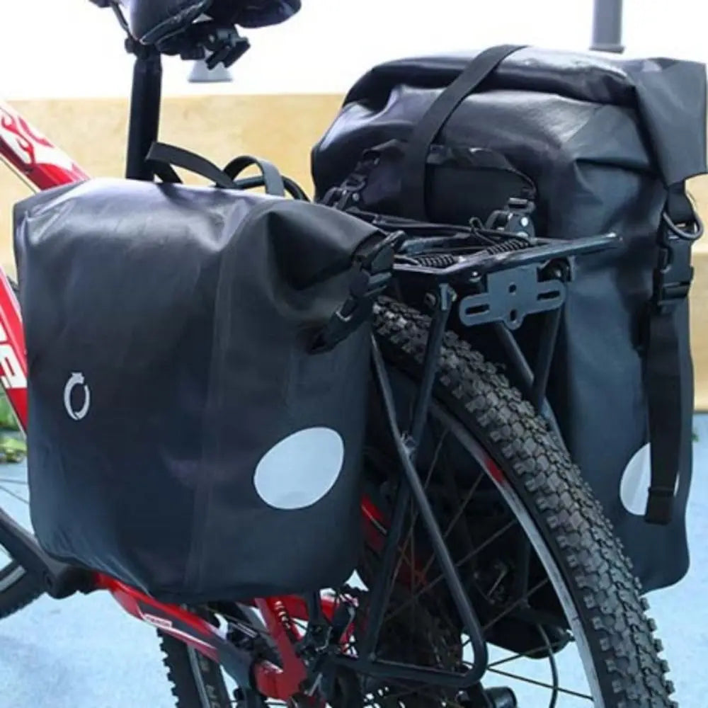 Adjustable Bike Bag Buckle Travel Carrier Rope Webbing Connecting Bike Side Bag Hook Pannier Rack Easy Installation