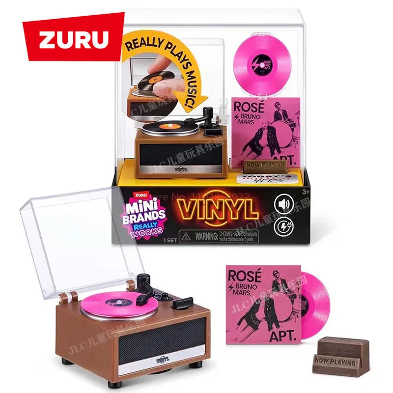 New Zuru Mini Brands Vinyl Surprise Ball Mini Playable Records Ideal Collectible Gift For Music Lovers Miniature Toy Ornament