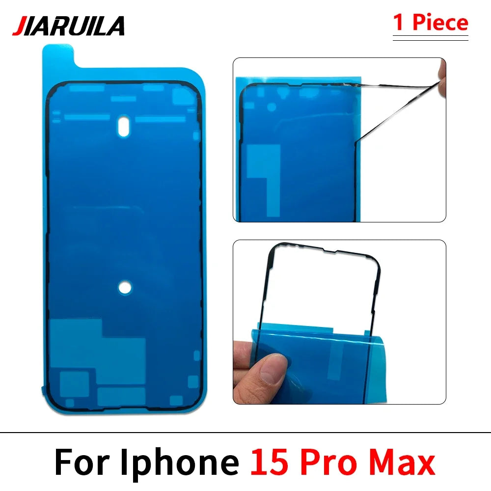 Back Cover Side Waterproof Seal Sticker For Iphone 16 15 14 Pro Max Plus 13 mini Adhesive LCD Screen Frame Seal Tape Repair