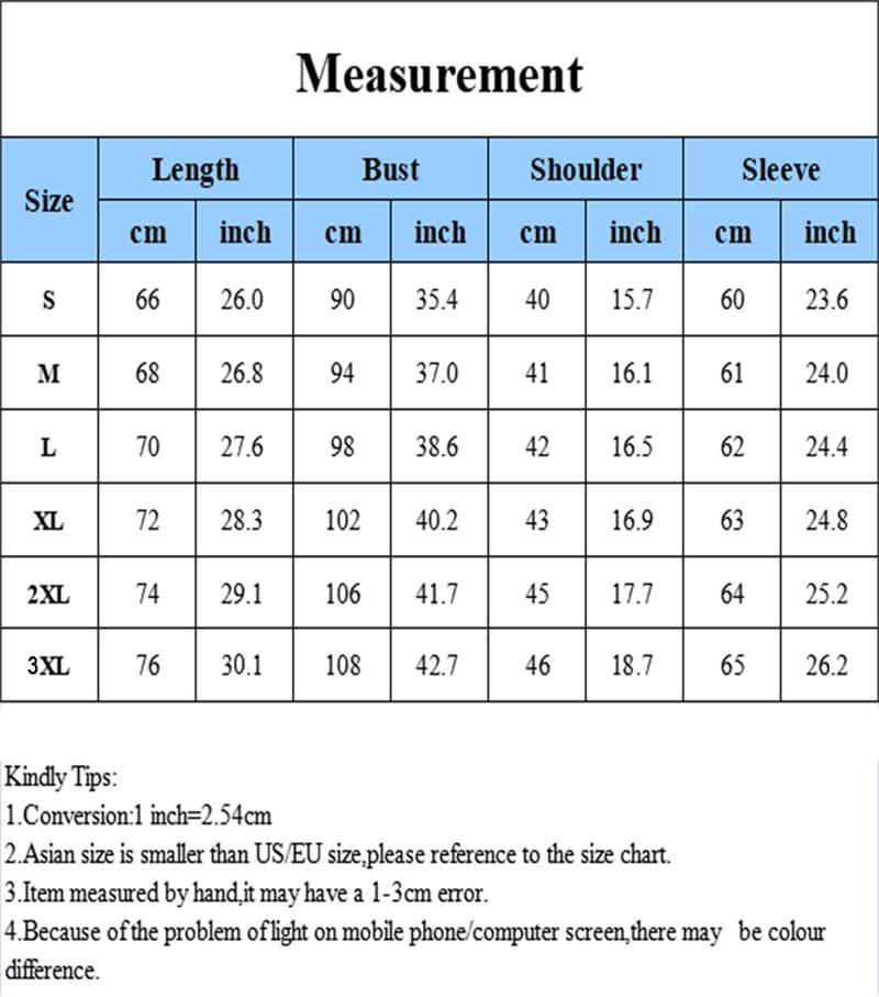 Tabla de tallas para el polo tipo cuello alto térmico ajustado para hombre, que muestra medidas en centímetros y pulgadas para las tallas de S a 3XL.