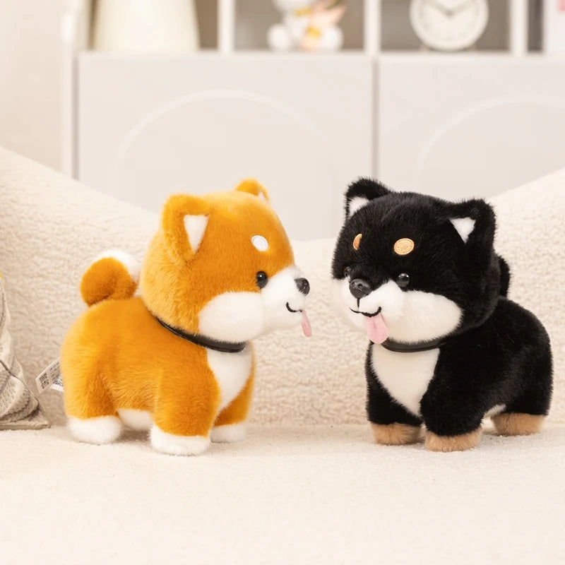 Stuffed Animals Soft Cute Puppy Pet Doll Simulation Plush Shiba Inu Dog Toy Children Kids Girls Lovely Gift Room Decor
