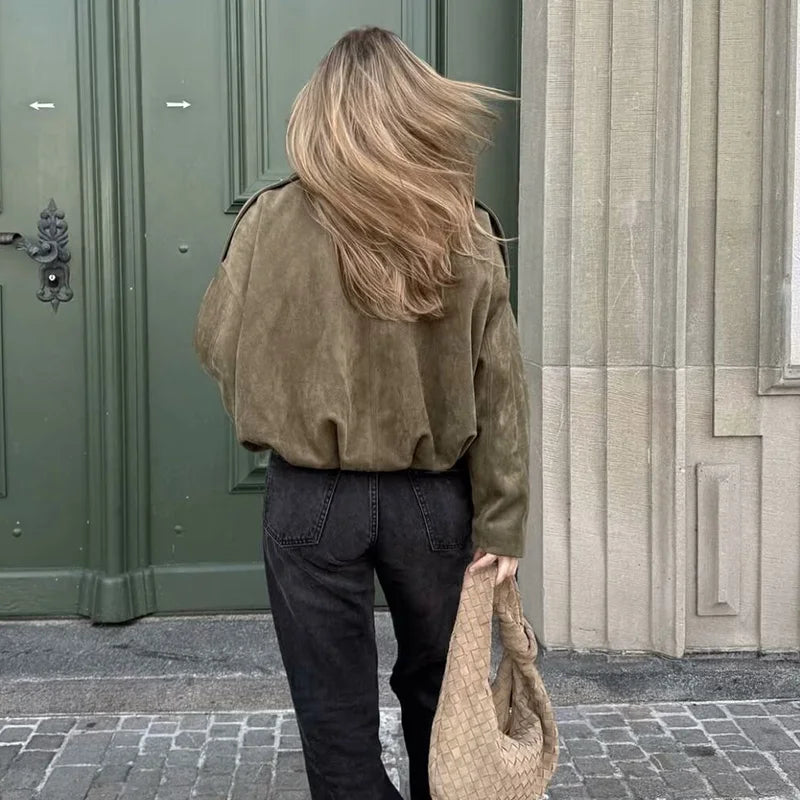 Women's Autumn Jacket Fashion Bomber Jackets Coats Winter Women's Coat Loose Women Jacket Vintage New Outerwear