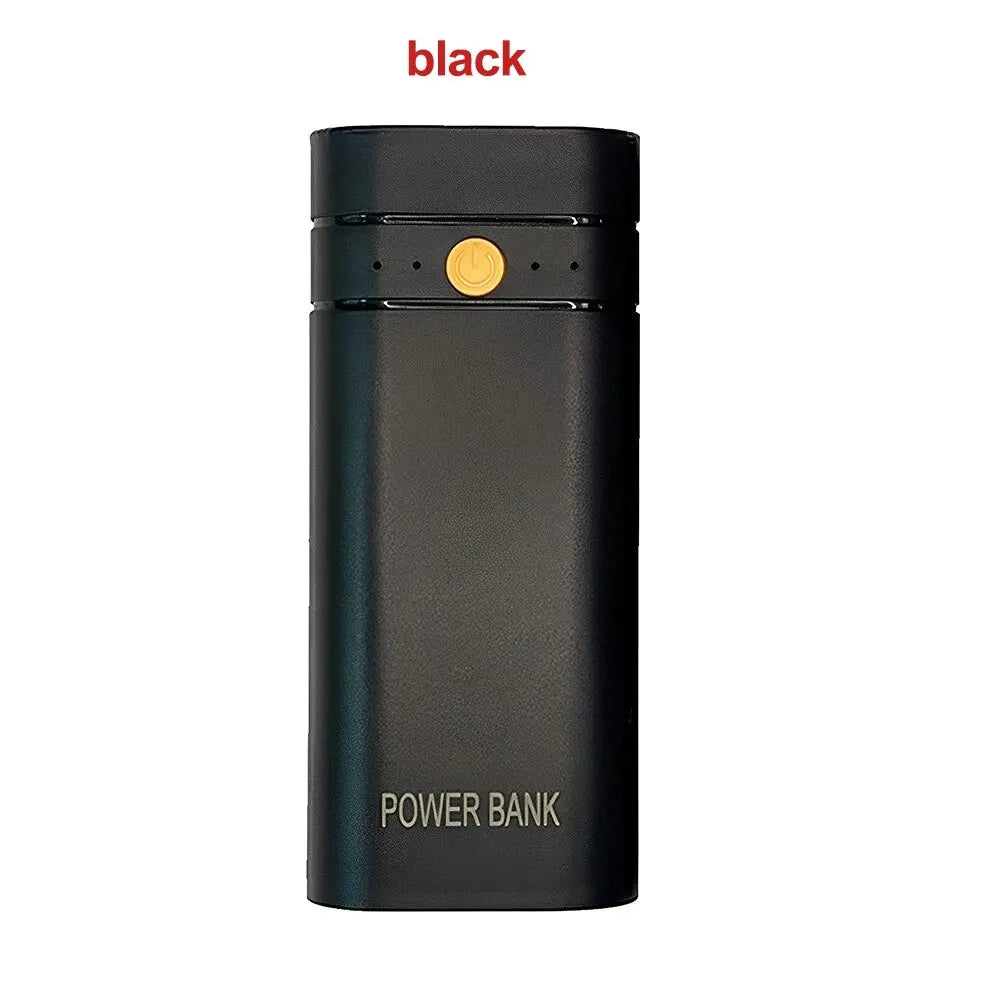 DIY Power Bank Box For Phone Electronic Charging Batteries 6000mAh 5V 2X 18650 Power Bank Case USB Type-C Battery Charger Case
