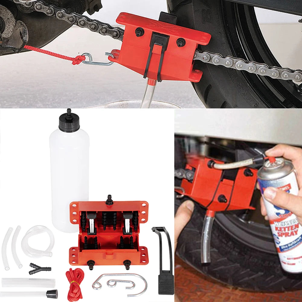 Chain Cleaner Mountain Cycling Cleaning Kit Portable Bicycle Chain Cleaner Bike Brushes Scrubber Wash Tool Outdoor Accessories