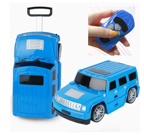 Kids Remote Control Car Luggage Suitcase Kids Rolling Travel Suitcase Carry On Hand Luggage Suitcase Kids car Toddlers for Boys