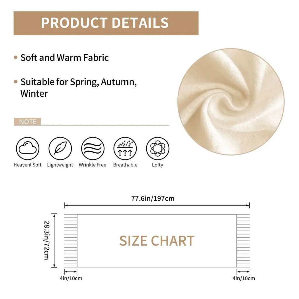 Sou Hiyori Japan Anime Shin Tsukimi YTTD Scarf Tassel Scarves Women Soft Warm Shawls and Wraps Long Fall Winter Shawl Wrap