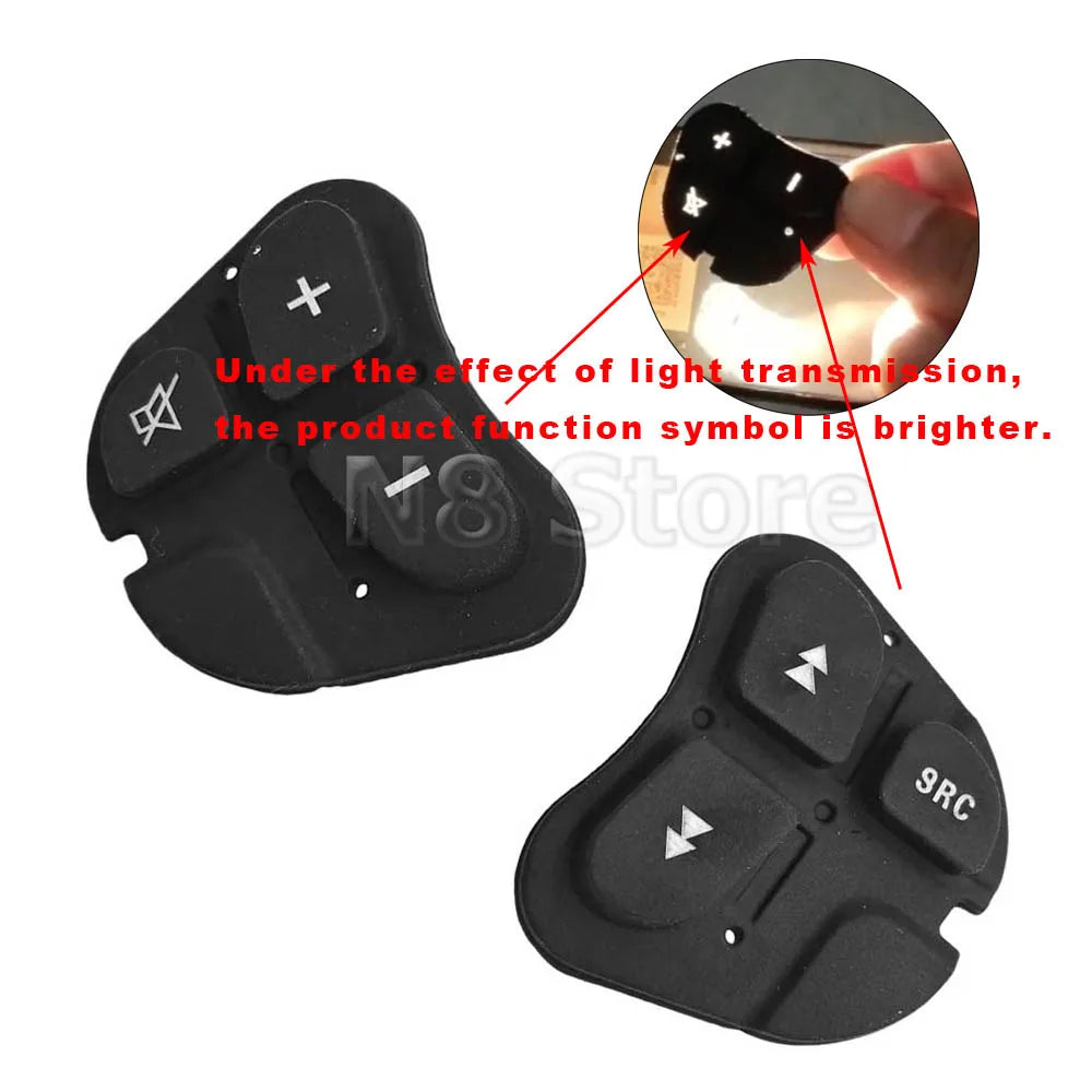 For Alfa 147 Steering Wheel Accessories Multi Function Audio Buttons Car Audio Control Black Steering Wheel Buttons
