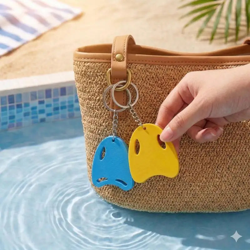 Swimming Keychain Sports Style Keychain Swimming Board Pendant Sports Bag Charm Mini Float Key Holder Summer Gift