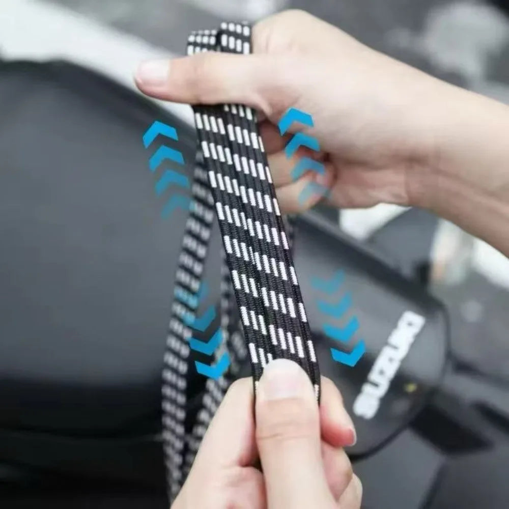Bicycle Luggage Rope Elastic Carrier Rack Straps Elastic Rubber Belt Buckle Rope Belt With Hook Mountain Bike Bag Accessories