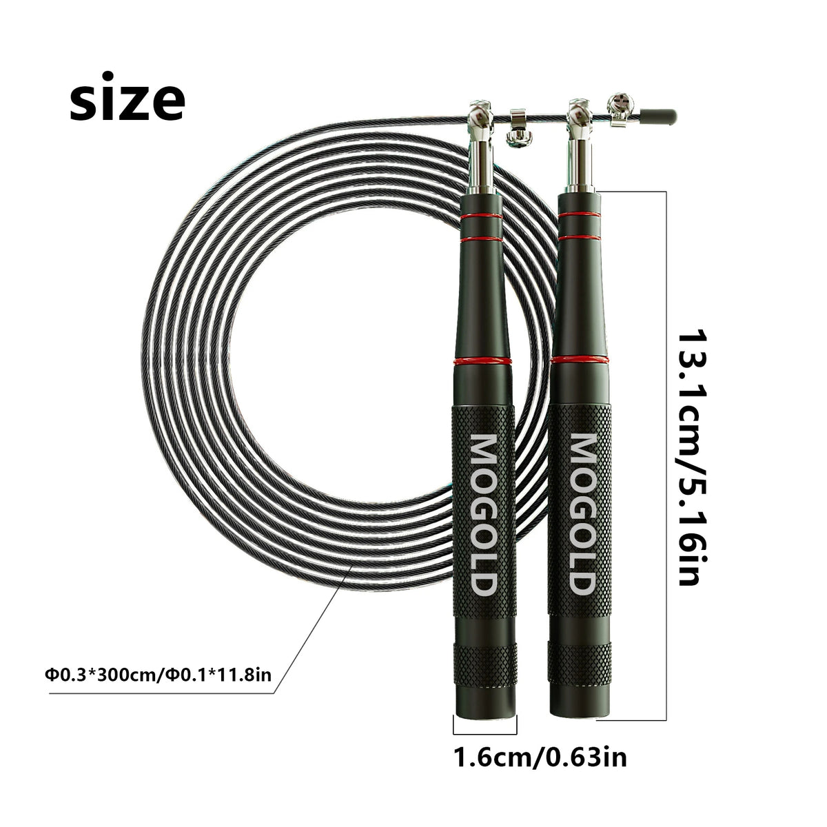 Steel Wire Skipping Rope Fitness Sports Equipment Bearings Skipping Rope Middle School Students Training Aluminum Alloy