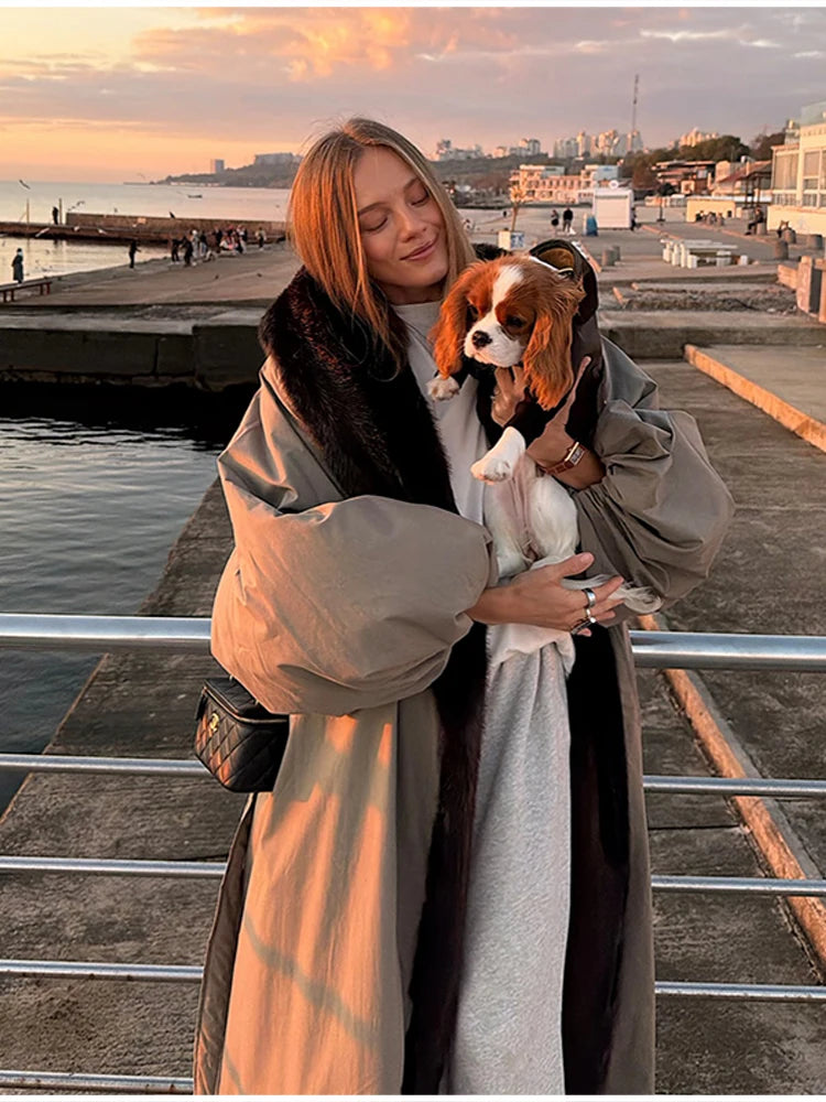 Oversized Trench-style Coats Warm Luxe Casual Effortless Women Jackets Street Autumn Lady Trendy Outerwears
