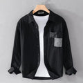 Men's Long-sleeved Shirt Casual Loose 2025 Spring and Autumn Shirt Jacket Trendy Versatile Japanese Work Tops