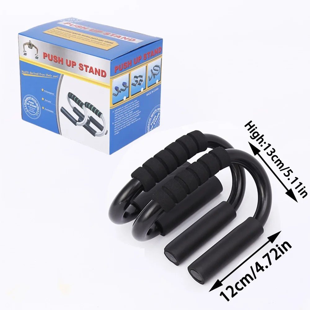 1pair S Shape Floor Chest Workout Equipment Foam Handles Chest Fitness Equipment Anti Slip Home Fitness Chest Training Equipment