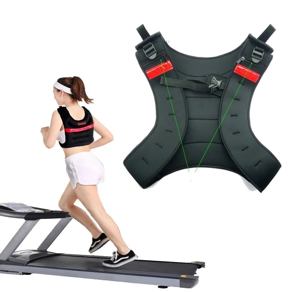 ELUANSHI Running Weight Jacket Weighted Vest Boxing Sanda Training Outdoor Fitness Legging Top Men Watch Women Tracker Equipment