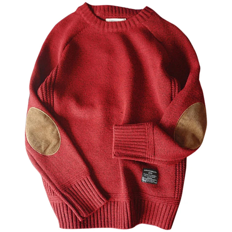 2026 New Men Pullover Sweater Autumn Fashion Casual Loose Thick O Neck Wool Knitted Oversize Harajuku Streetwear Knitwear M-5Xl