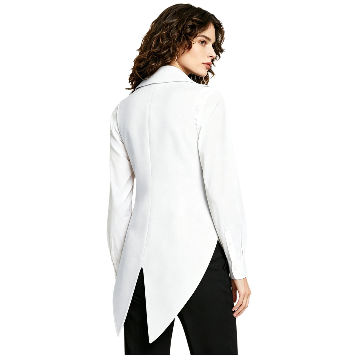 Tailcoat for Women Nightclub Waitress Costume Swallowtail Lady Formal Suits Vest Tuxedo Waistcoat Fashion Jazz Dance Costume