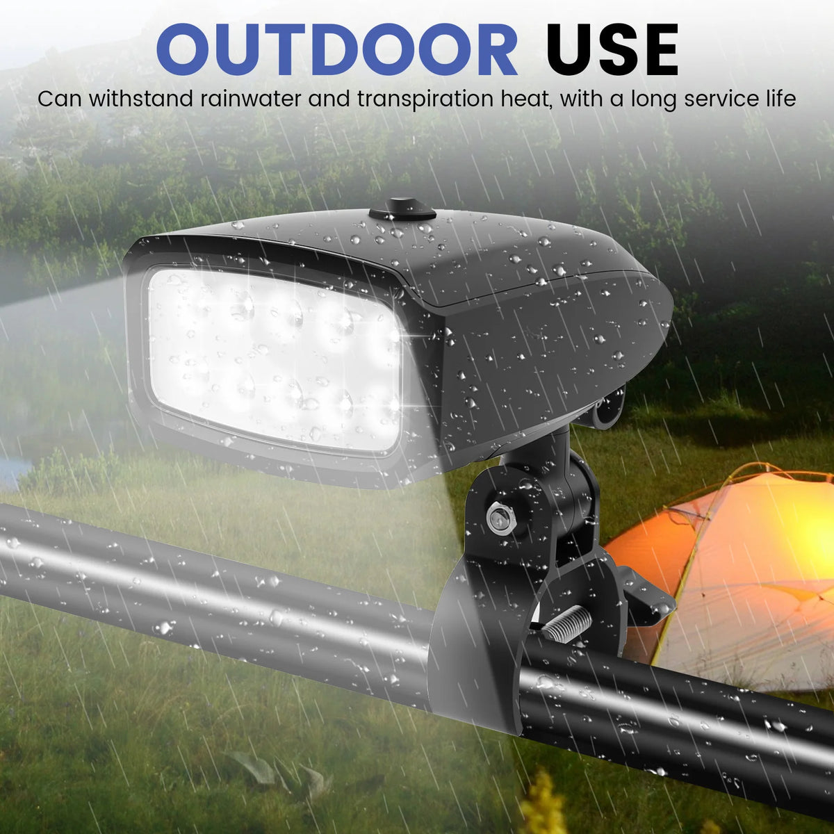 BBQ Grill Light High Brightness Lighting Lamp Heat Resistant LED Flashlight with 10 Light Bead for Outdoor Barbecue Picnic light