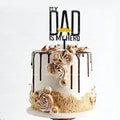 3pcs Happy Fathers Day Acrylic Cake Topper Set Best Dad Ever Cake Decor for Fathers Day Birthday Party Supplies