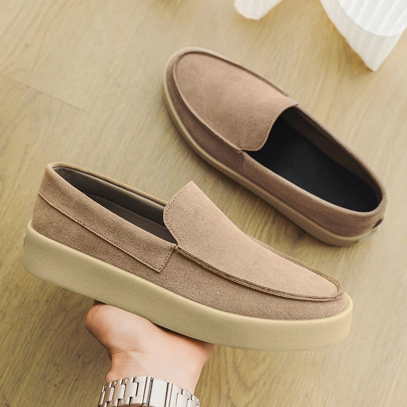 Fashion Men Casual Shoes Lightweight Man Loafers Comfortable Non-slip Walking Sneakers Breathable Flats Driving Shoes Lazy Shoes