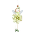 21cm Easter Flower Fairy Pendants Pink Yellow Living Feet Fairy Dolls Easter Party Decorations Home Decor Supplies Kids Gifts