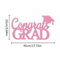 Class of 2026 Golden Graduation Felt Wall Stickers Party Decoration University Student Graduation Ceremony withGRAD Bachelor Hat