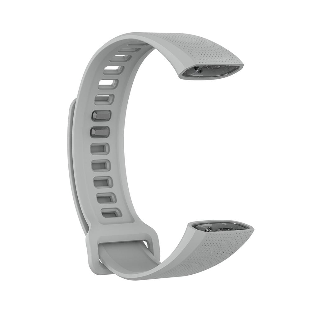 Bracelet en silicone gris clair pour Huawei Band 2 Pro, bracelet pour poignet, doté d’une texture perforée et d’une boucle réglable