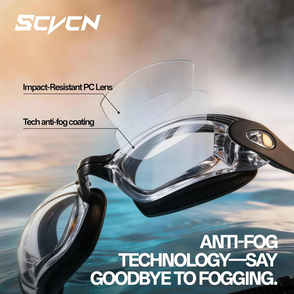 SCVCN Swimming Accessories Diving Glasses Surfing Sea Anti-fog Beginner Swimming Goggles Adult Pool Men Women Youth Summer Float