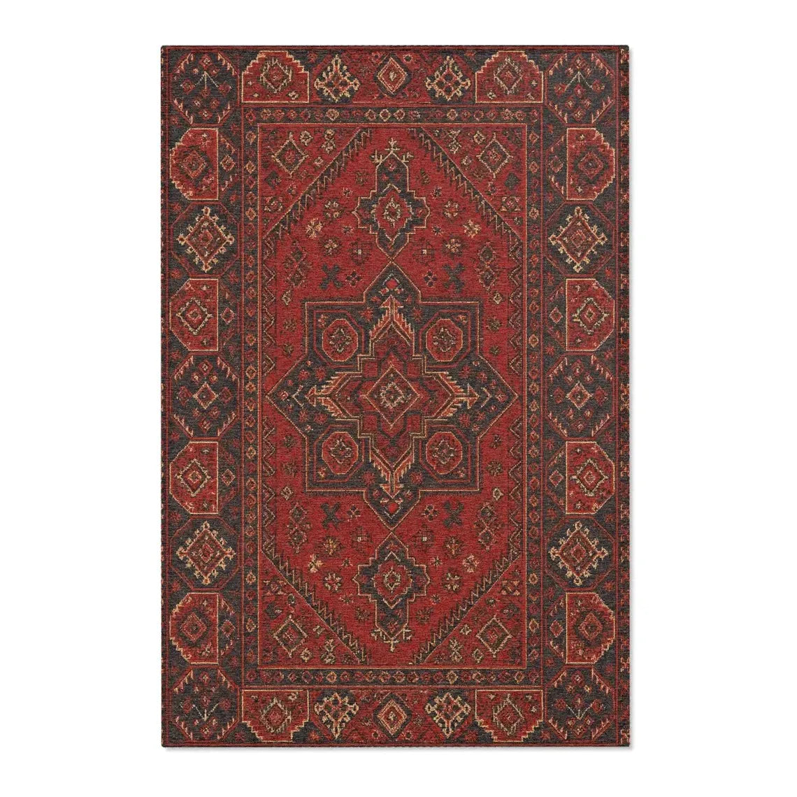 Vintage Turkish Area Rugs Bohemian Style Carpets for Living Room Bedroom Bathroom Decor Home Anti-slip Floor Mat