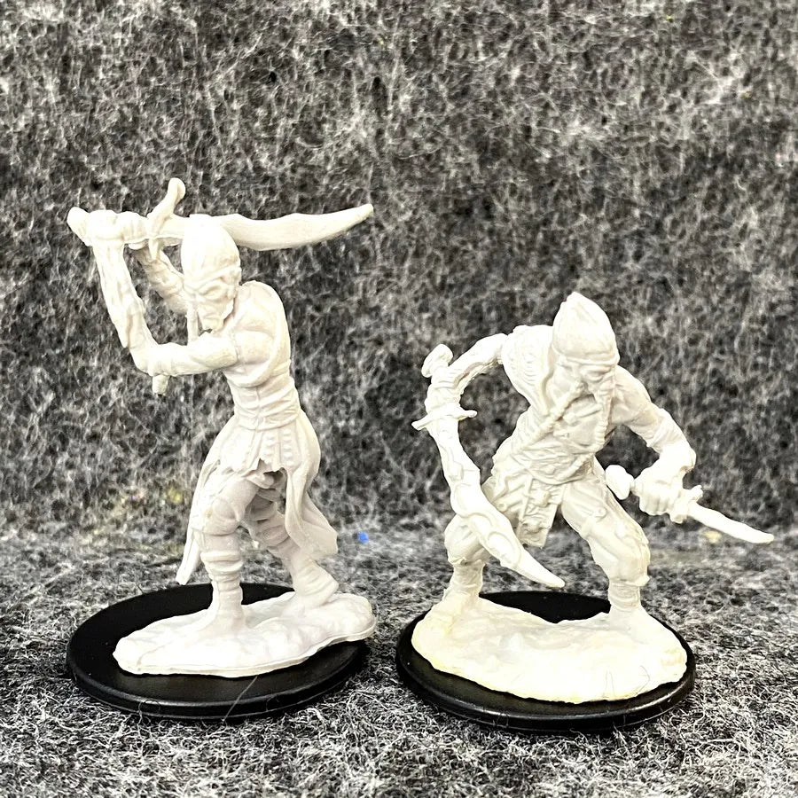 Lot Skeletons Dragonborn Fighter Orc Barbarian Paladin Dwarf Fighter Warlock Miniatures Nolzur's Miniatures Board Game Models