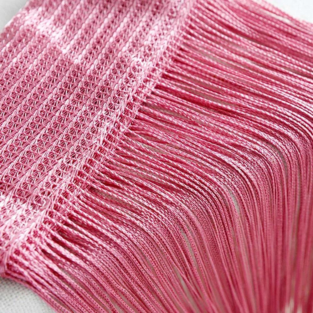 Curtains For Living Room 50CMX200CM Thread Curtain For Living Room Door Wall Window Panel Room Divider Decorative Tassel Curtain
