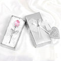 Valentines Day Gift Handcrafted Wedding Gifts Valentines Day Rose Transparent Crystal Glass Rose For Valentine's Day Girlfriend