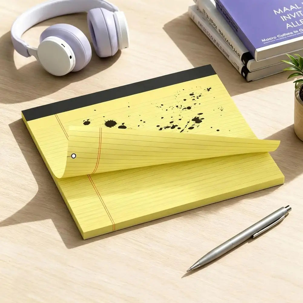 Writing Pad A5 Lined Notebook Colorful Note Paper Stationery Supplies for Students Kids Teachers Office Desk Organization