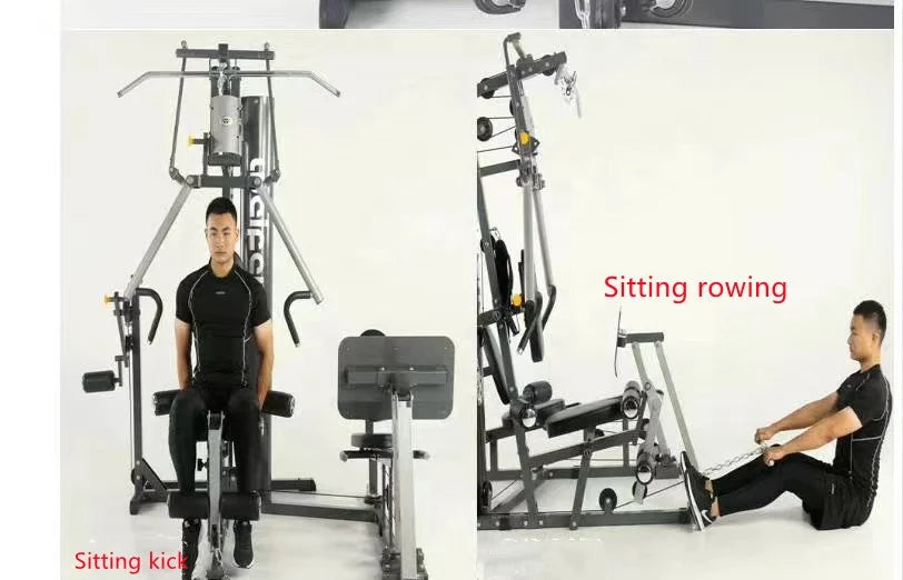 3 People Station Gym Fitness Equipment Multi-functional Combination Set Sports Strength Equipment Comprehensive Trainer Gym