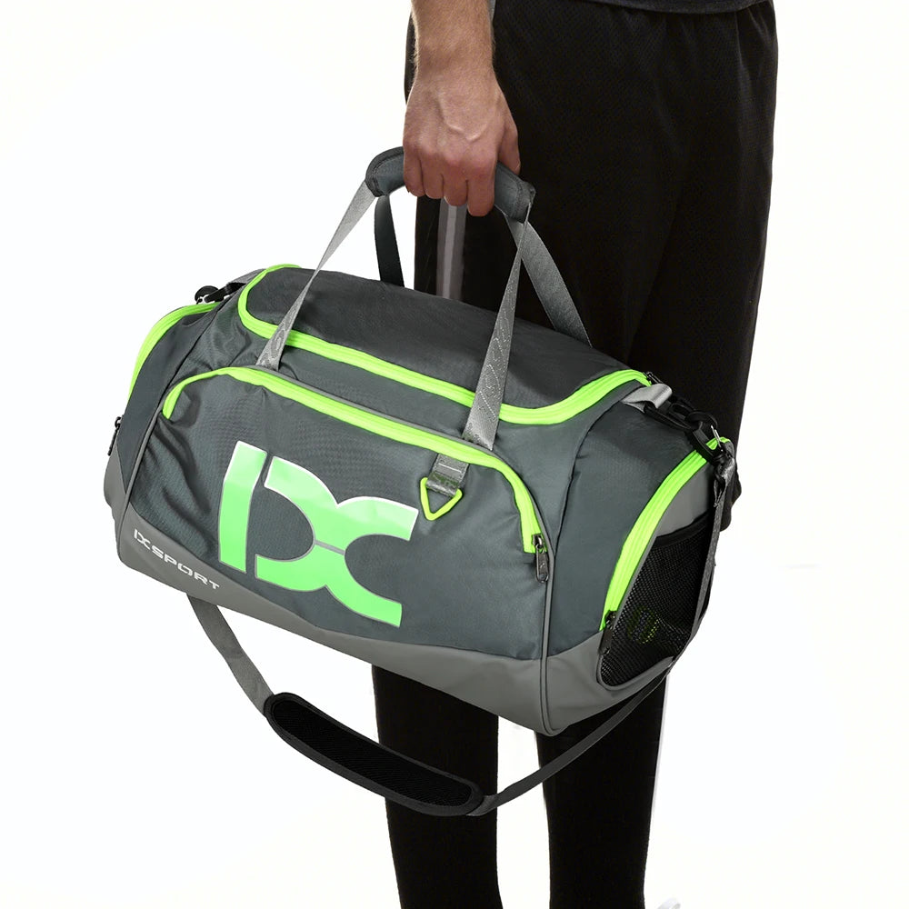 Sports Gym Bag，Travel Duffel Bag with Dry Wet Pocket And Shoe CompartmentFor Women and Men，40L Fitness Waterproof Weekender Ba